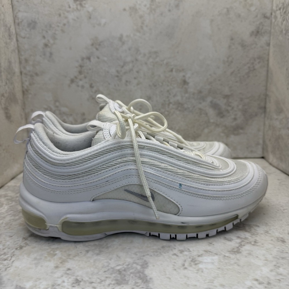 Nike Air Max 97 Triple White Women's Size 7 (921826-101) Running Shoes Sneakers